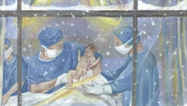 In a hospital one cold snowy winter's night, a special baby was born.
